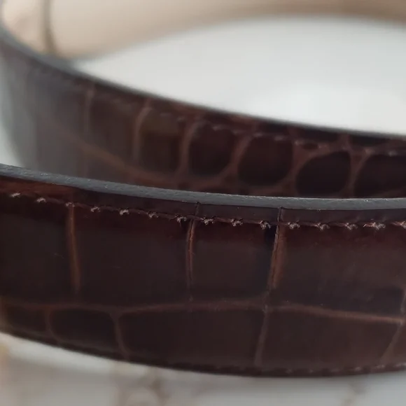 GENUINE Italian Leather Belt - Picture 6 of 8